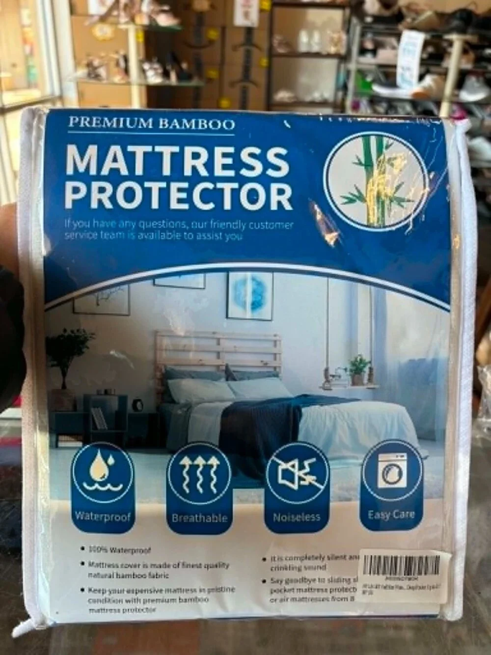 HYLEORY Full Size Waterproof Mattress Pad Protector, Up to 21